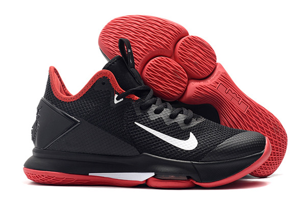 Men's Running weapon LeBron James Witness 4 Black/Red Shoes 042